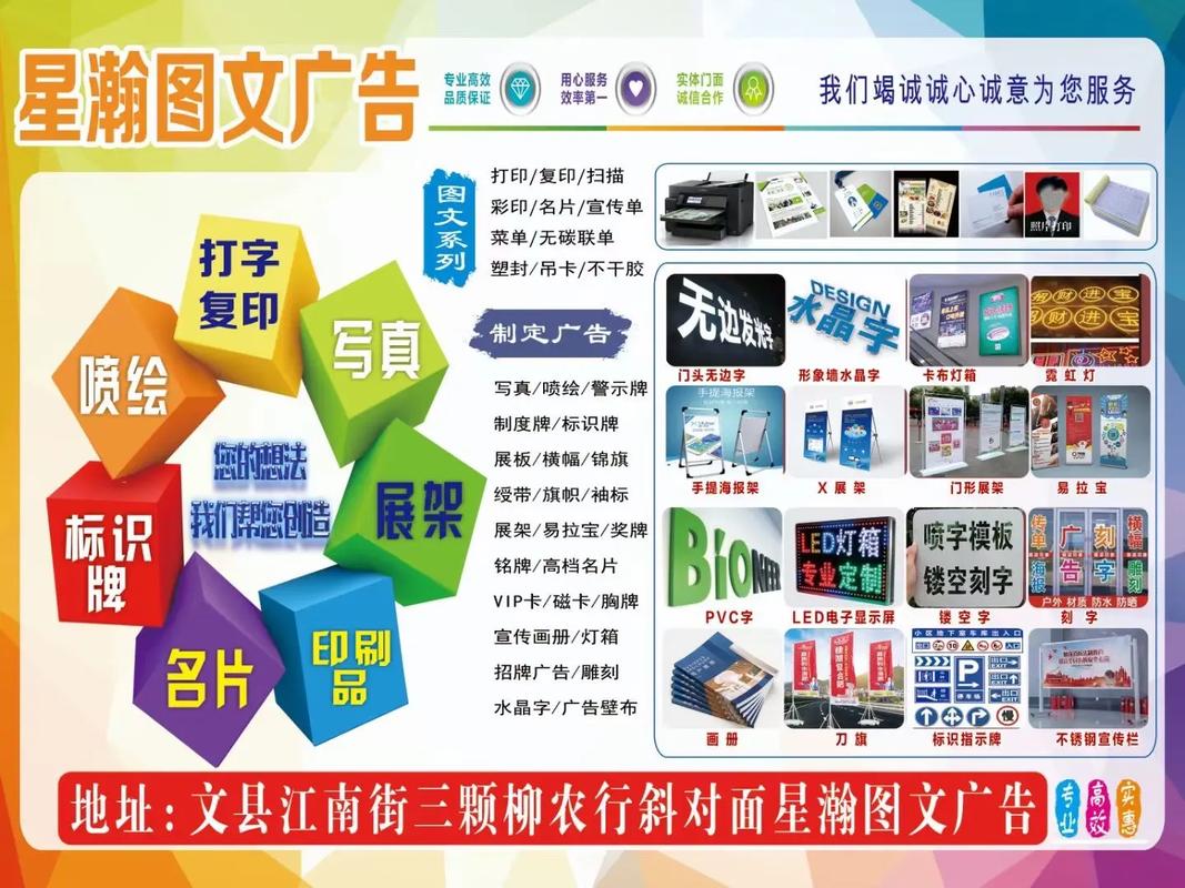 專業(yè)高效，服務至誠——文縣星瀚圖文廣告店歡迎您